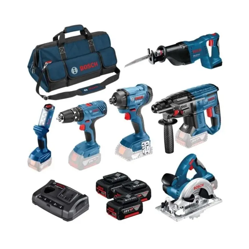 Bosch 0615990K9C 18V Light Series Heavy Duty 6 Piece Kit