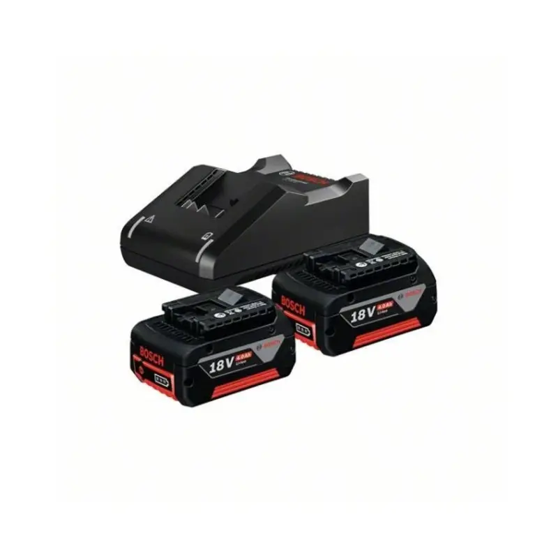 Bosch 2x GBA 4.0Ah CoolPack + GAL 18V-40 18V Starter Set - 1600A019S1