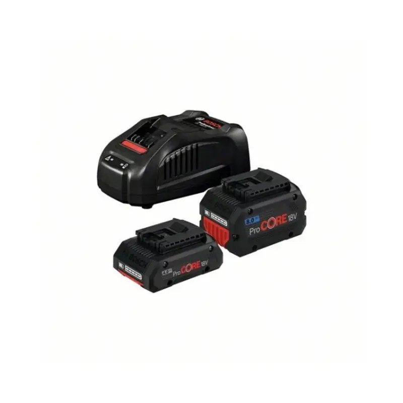 Bosch ProCORE Battery, Charger Set(1 x 4Ah + 1 x 8Ah Battery)