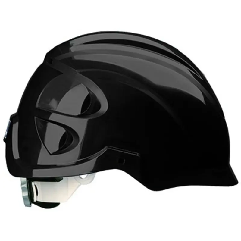 Centurion Black ABS Micro Peak Wheel Ratchet Non-Vented Safety Helmet