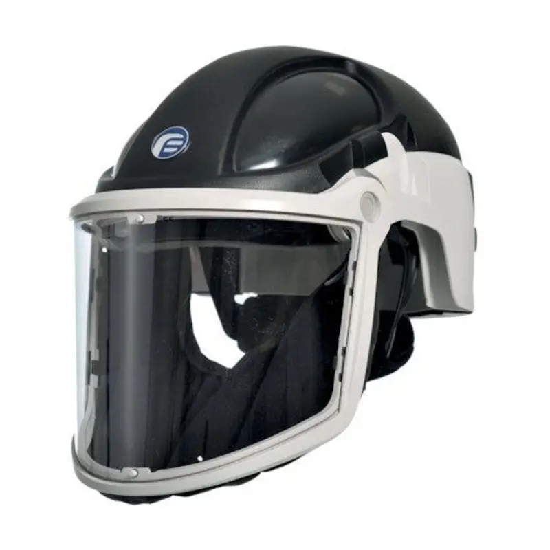 PureFlo PF3000 Hard Hat Paper Clear Visor P3 - Black