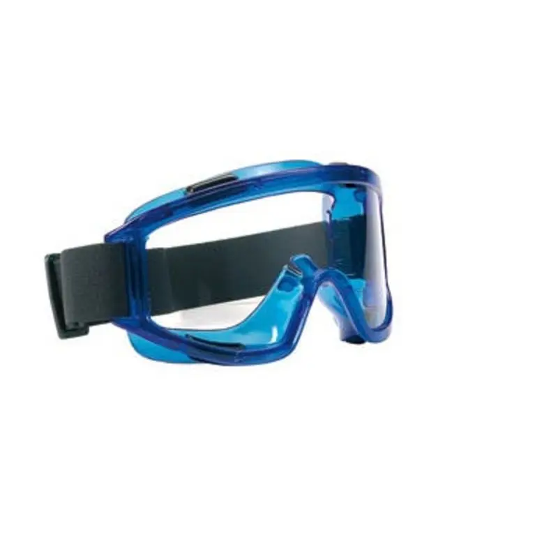 Univet 601 Safety Goggles Vented Frame Anti Fog Blue Indirect - Clear Lens