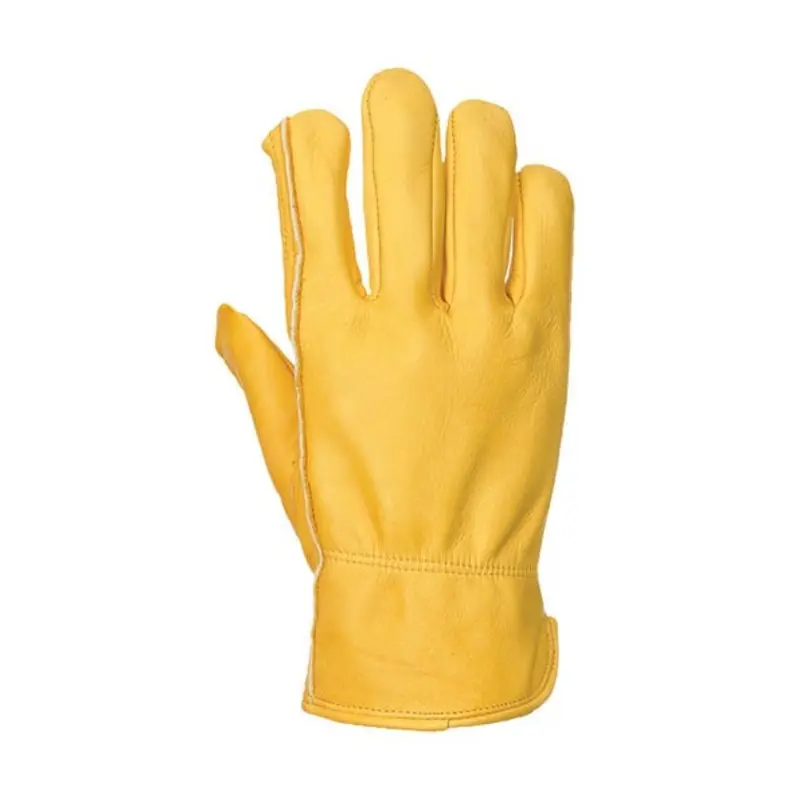 Portwest Size 9/L - Cow Grain Leather/Insulatex Driver Gloves -Tan