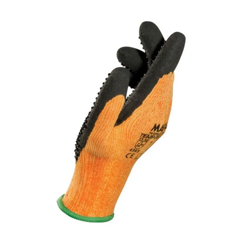 Mapa 9/L Orange/Black Nitrile Thermal Protection Gloves
