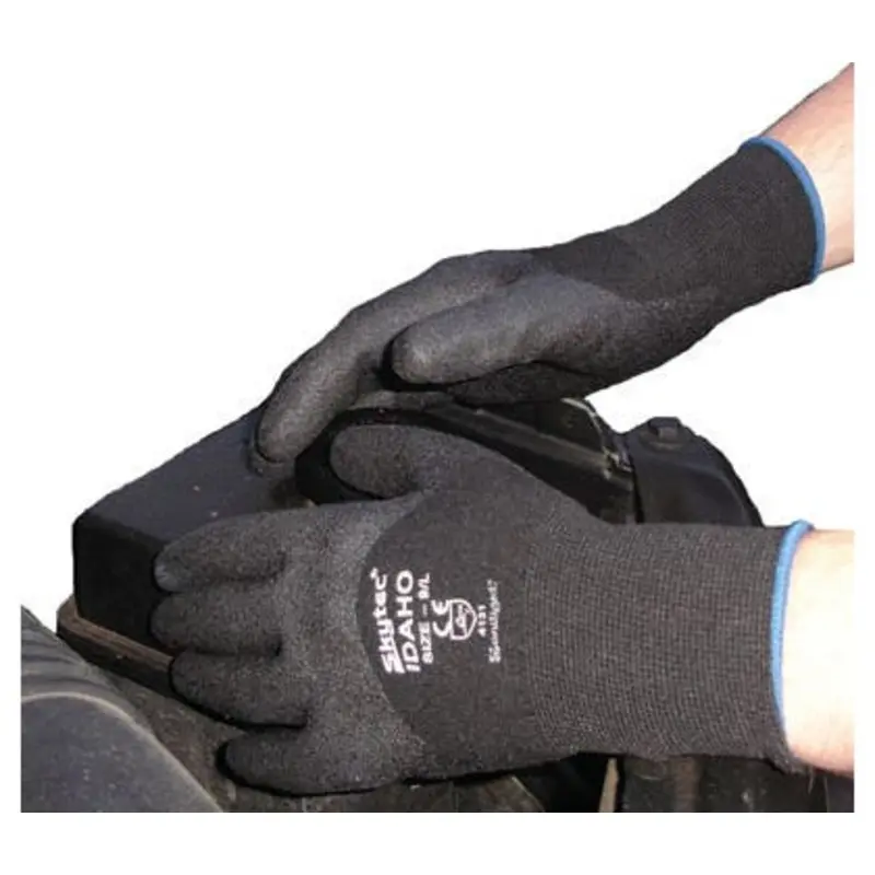 Skytec Size 9/L Idaho Grip Nylon/HPT Multi Purpose Gloves - Black