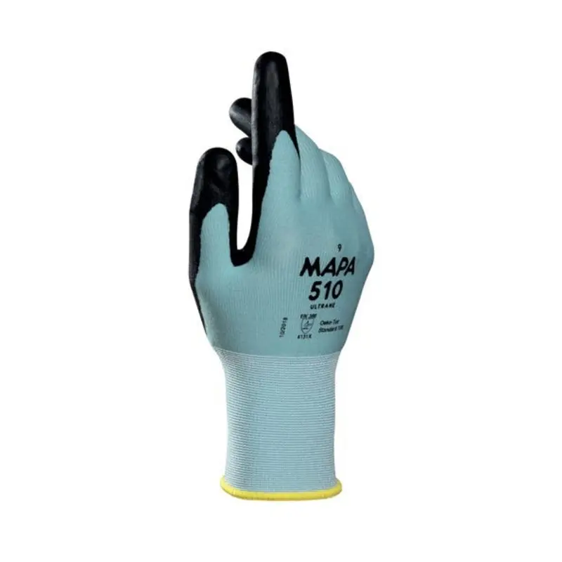 Mapa Size 8/M - Ultrane 510 Mechanical Glove Water-Based Polymer - Green