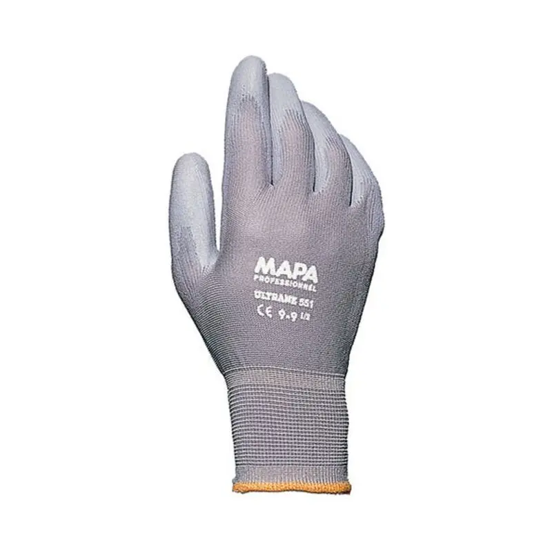 Mapa Size 8/M - Ultrane 551 Polyurethane Foam Glove - Grey