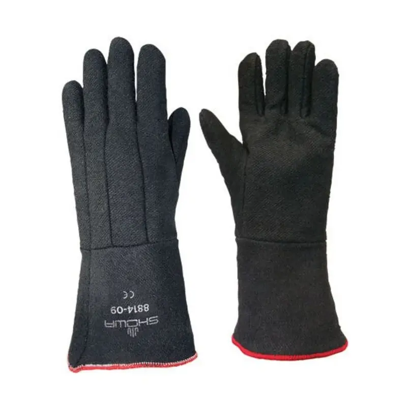 Showa Size 9/L Cotton/Polyester Heat Resistant Gloves - Black Neoprene