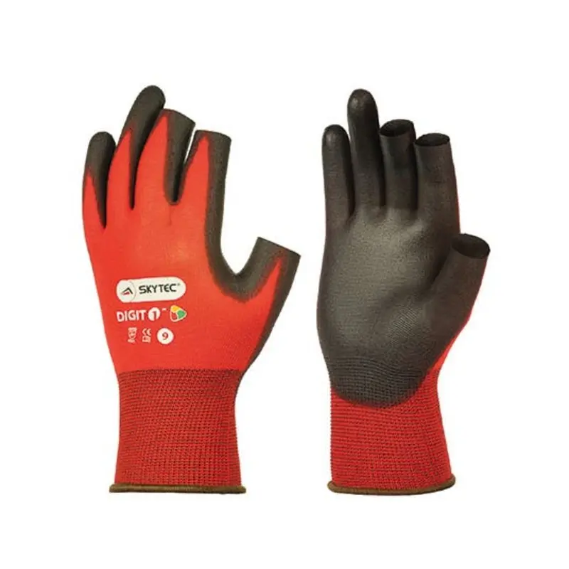Skytec Size 8/M Digit 1 Nylon/Polyurethane Multi Purpose Gloves - Red/Black