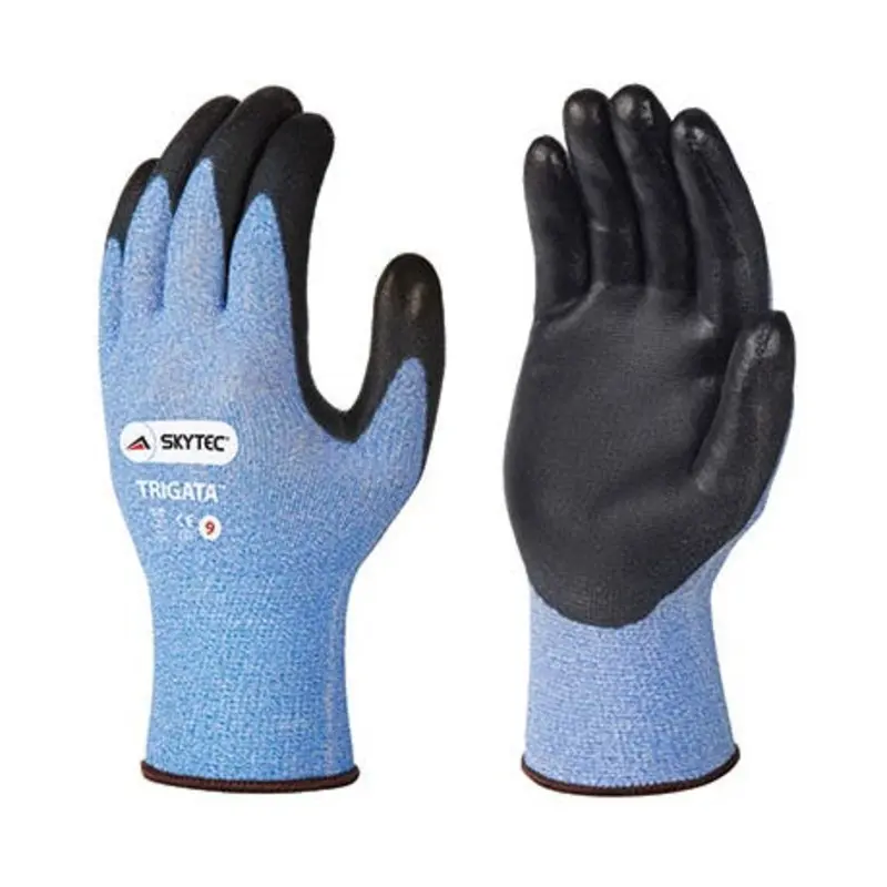 Skytec Size 8/M Trigata Nylon/Polyurethane Cut Protection Gloves - Blue