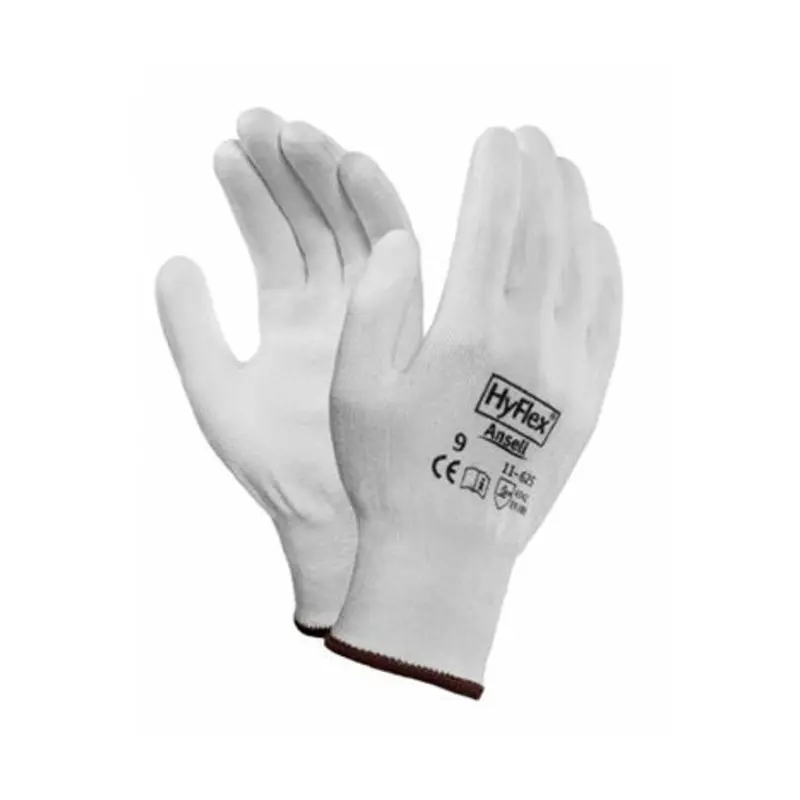 Ansell Size 8/M - HyFlex 11-625 Polyurethane Mechanical Gloves - White