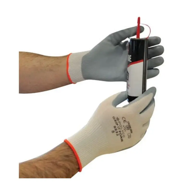 Polyco Size 8/M - Nylon/Nitrile Mechanical Gloves - Grey