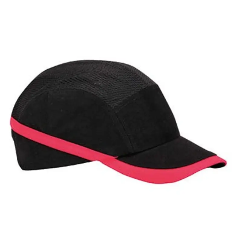 Portwest 7cm Black Cotton/Mesh/ABS/EVA Vent Cool Long Peak Bump Cap