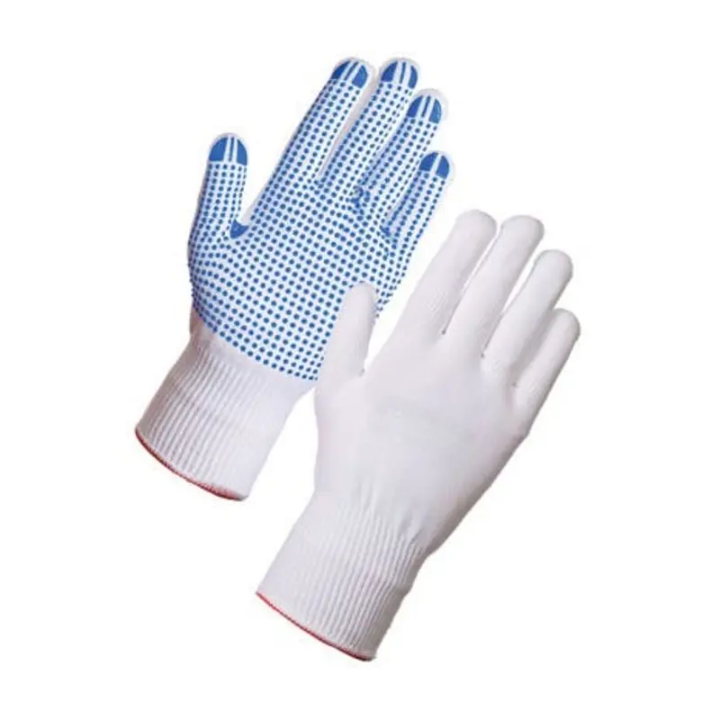 Select Size 8 PVC Dot Palm Assembly Gloves