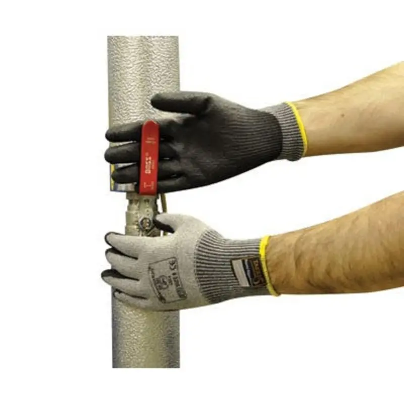 Polyco Size 7/S - Bodyguards Matrix GH315 Polyurethane Cut Resistant Gloves - Grey/Black