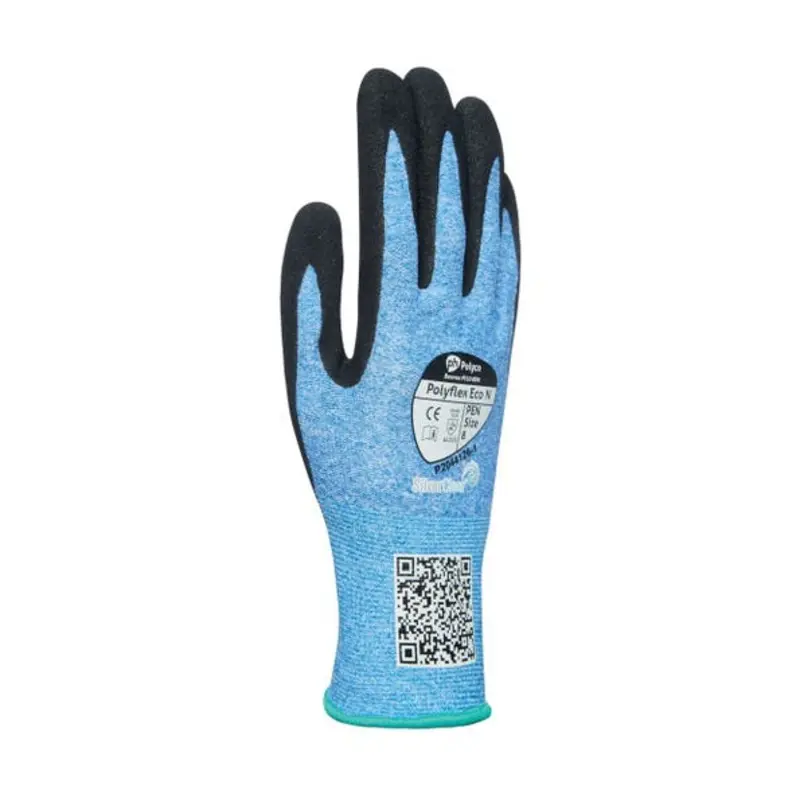 Polyflex Size 7/S - Polyflex Eco Nitrile General Handling Gloves - Blue/Black