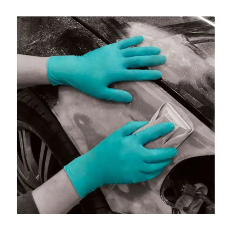 Polyco Size 7.5/M - Finite PF Nitrile Disposable Hand Protection Gloves - Green