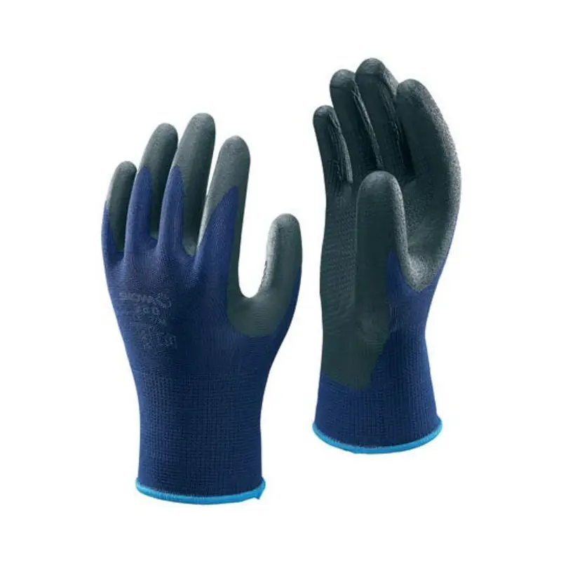 Showa size 7/M Showa 380 Nylon/Nitrile Multi Purpose Gloves - Blue/Black