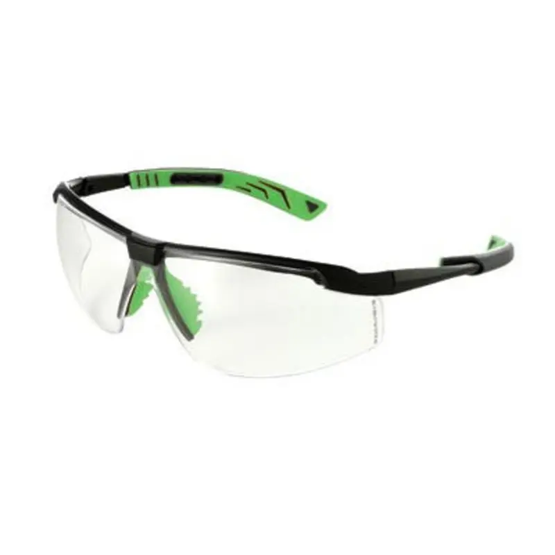 Univet 5X8 Safety Spectacles Anti Scratch & Anti Fog UV PRO Gunmetal Green Frame