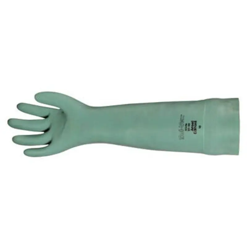 Ansell Size 10/XL -37-185 Nitrile Chemical Protection Gloves - Green