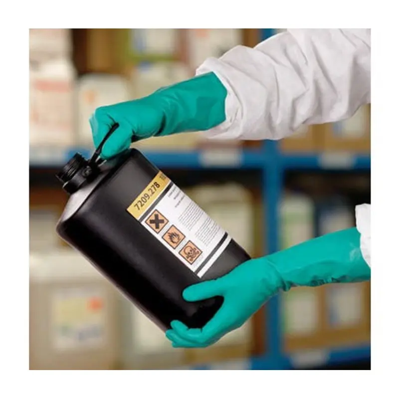 Ansell Size 10/XL - 37-675 Nitrile Chemical Protection Gloves - Green
