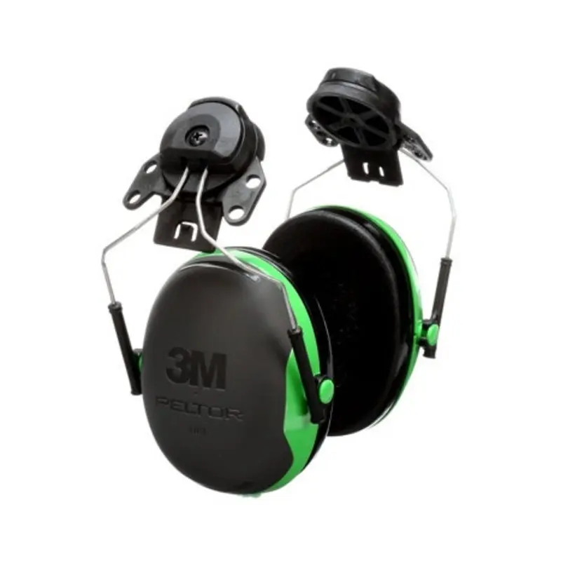 3M 26dB Peltor X1 Black/Green Helmet Mounted Earmuff