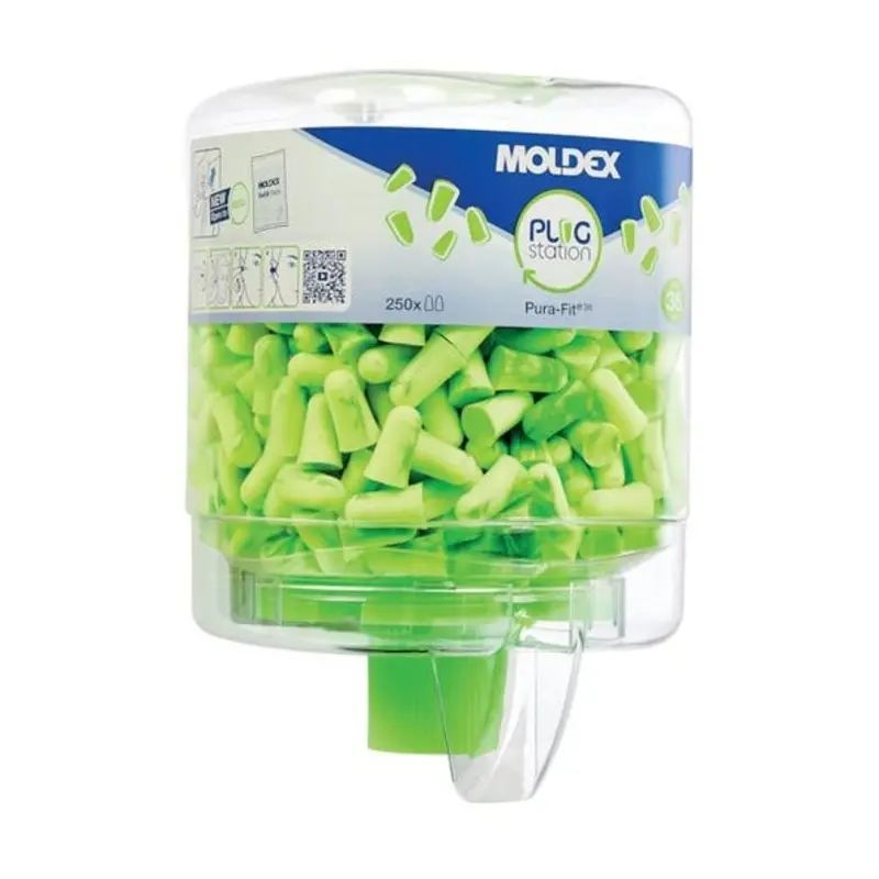 Moldex 7725 Pura-Fit Earplugs Station 36Db - 250 Pair