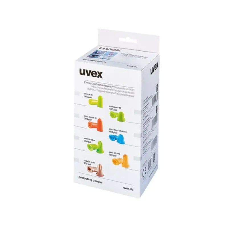 UVEX 24dB COM4-Fit Earplug Refill Box - 300 Pairs