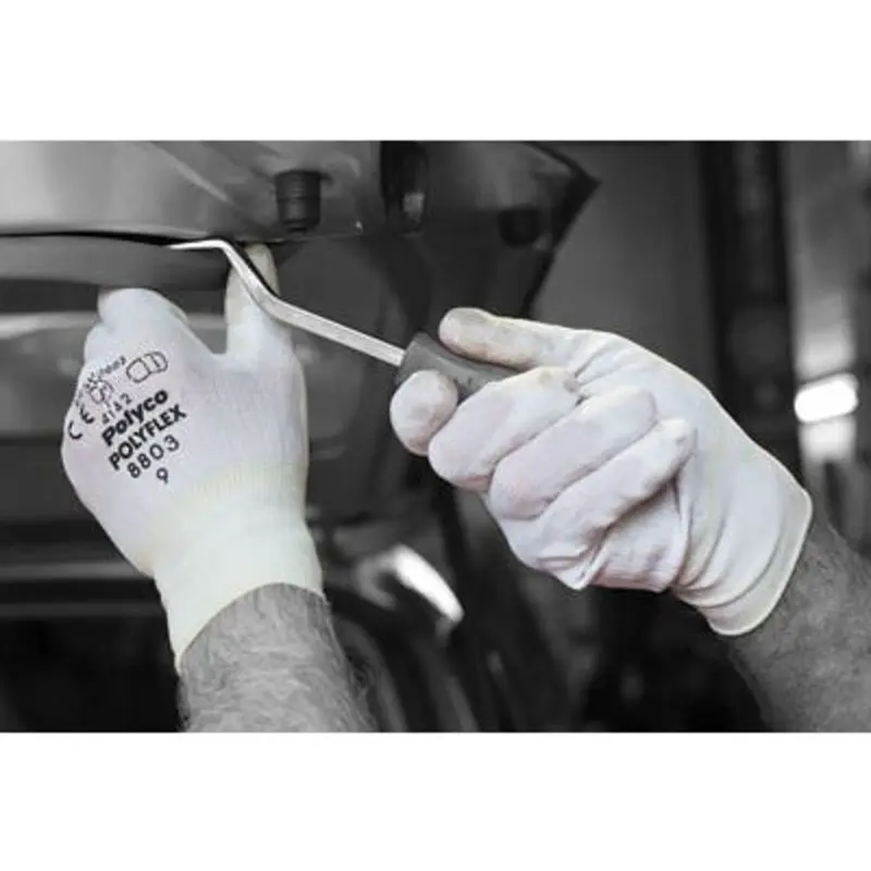Polyco Size 10/XL - Polyflex Nylon/Polyurethane Mechanical Gloves - White
