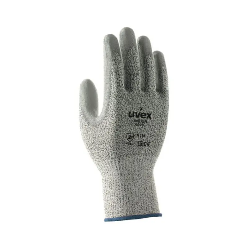 UVEX Size 10/XL Unidur 6649 Mottled Polyamide/Elastane Mechanical Gloves - Blue/Grey