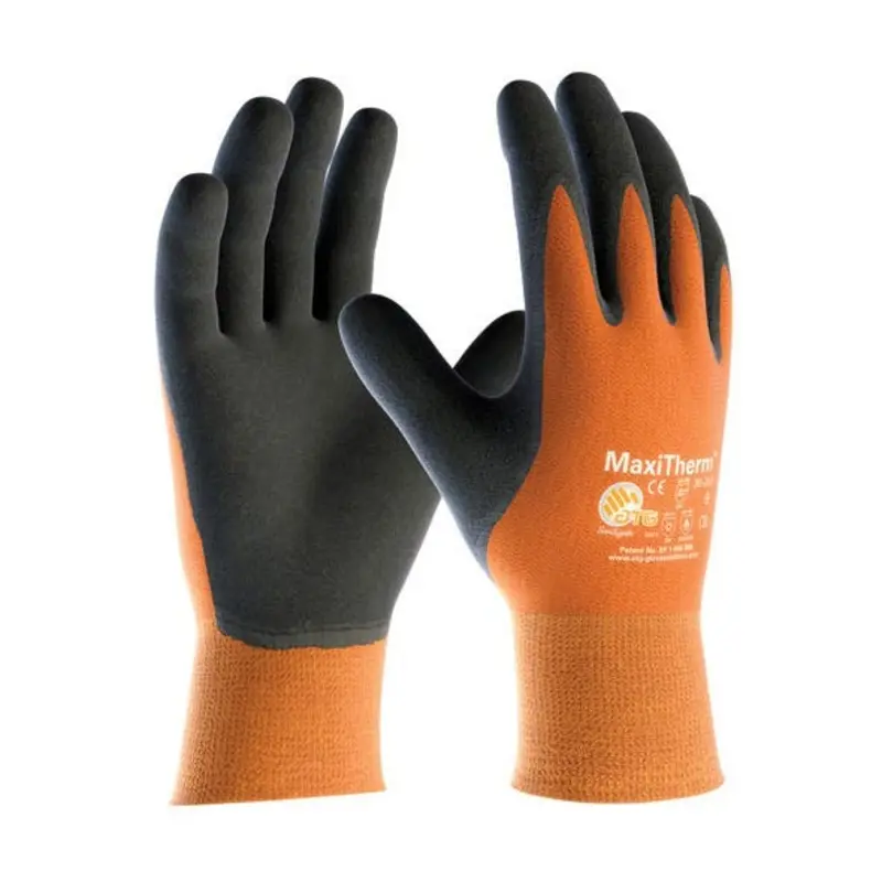 ATG Size 10/XL - NRL/Acrylic/Polyester MaxiTherm Gloves - Orange/Grey