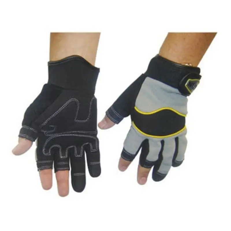 Polyco Size 10/XL - Multitask3 Synthetic Leathers/PVC Mechanical Gloves - Black/Grey