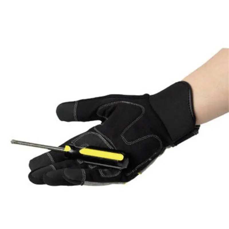 Polyco Size 10/XL - Multitask5 Synthetic Leathers/PVC Mechanical Gloves - Black/Grey