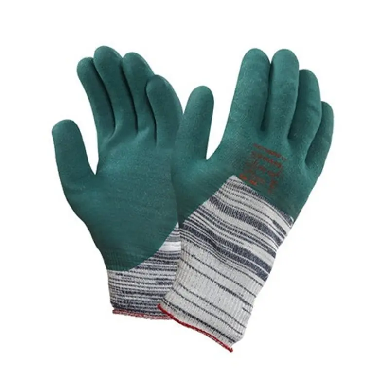 Ansell Size - 10/XL - Synthetic Fibre/Nitrile Knitted Mechanical Gloves - Green