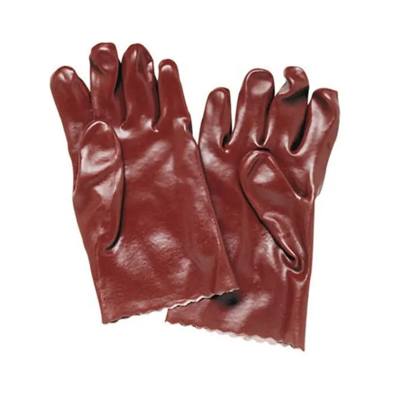 Select Size 10.5/XL - 11in LongPVC Gauntlets - Red