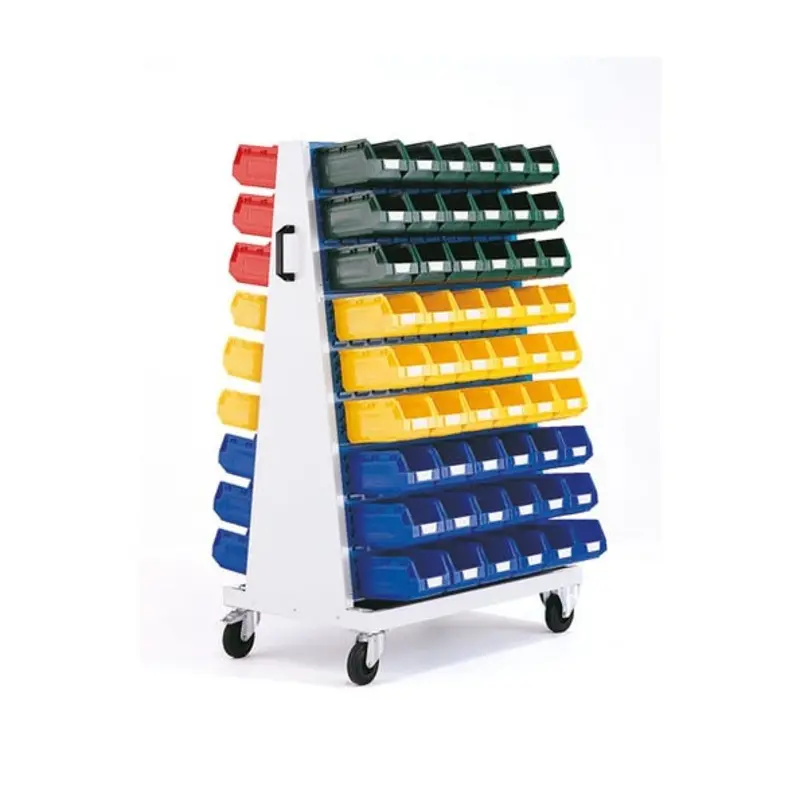 Bott Louvred Panel Trolleys - Blue/Grey  | MSC Industrial Supply Co.