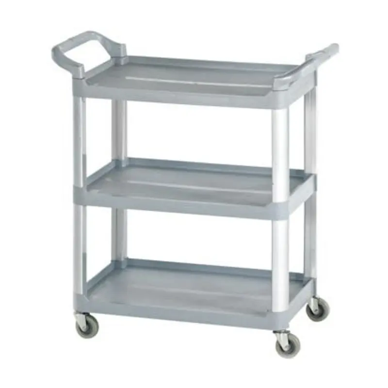 Pro-Source Grey 3 Shelf Service Trolleys  | MSC Industrial Supply Co.
