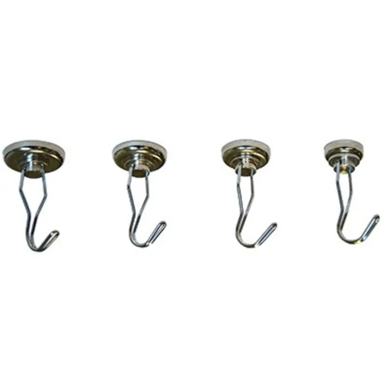 Eclipse Neodymium Shallow Pot Magnets - Swivel Hook  | MSC Industrial Supply Co.