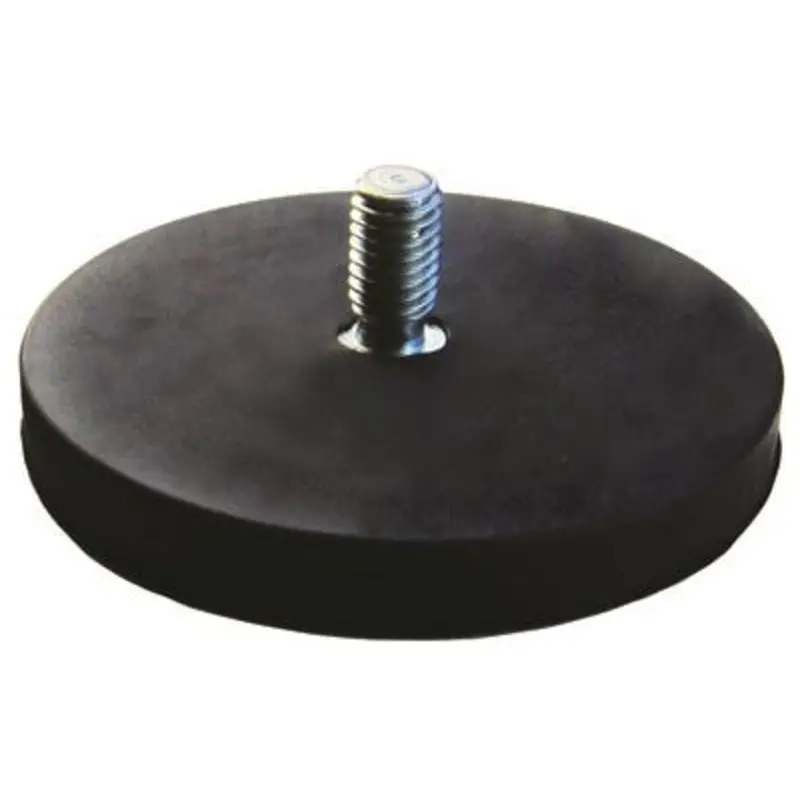 Eclipse Rubber Neodymium Pot Magnets - Threaded Neck  | MSC Industrial Supply Co.