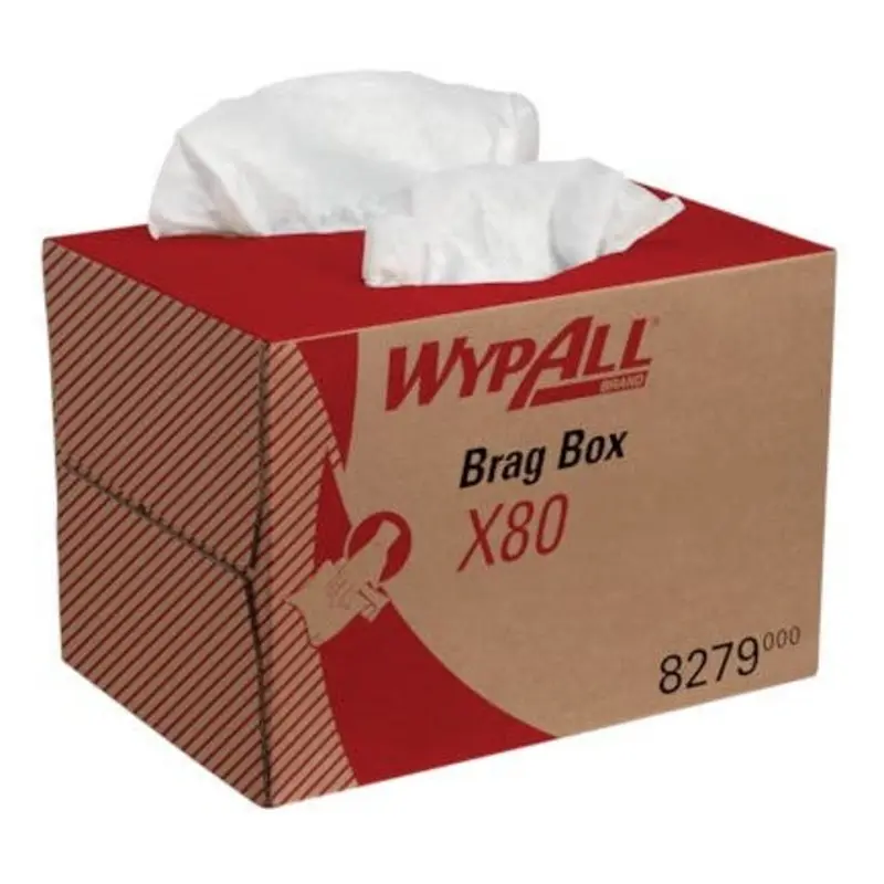 WypAll X80 Cloths Brag Box 1X160 Sheets White