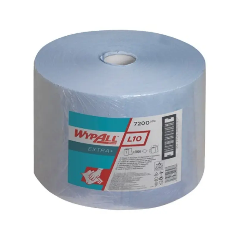 Kimberly Clark Wypall L10 Extra 1 Large Blue Wiper Roll (1Ply)