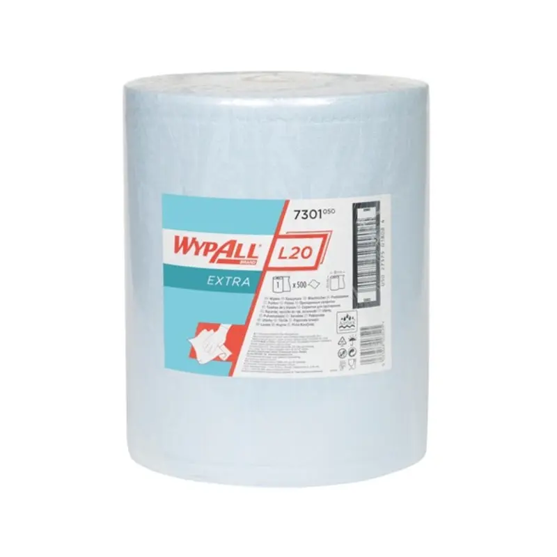 Kimberly Clark Wypall L20 Extra+ 1 Large Blue Wiper Roll (2Ply)