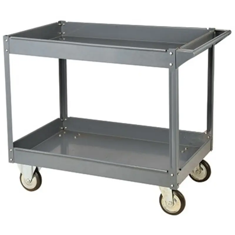 Barton Storage 2 Shelf Steel Shelf Trolley