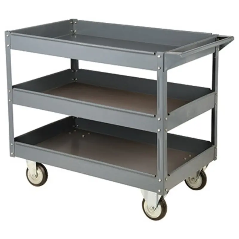 Barton Storage 3 Shelf Steel Shelf Trolley