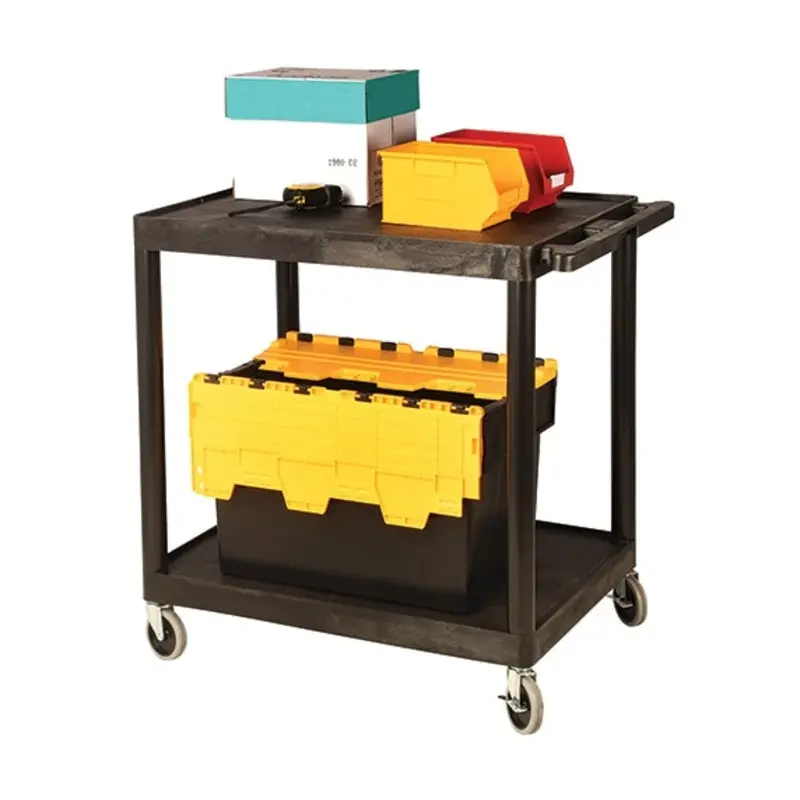Barton Storage 860 x 885 x 610mm - 2 Shelf Utility Tray Cart