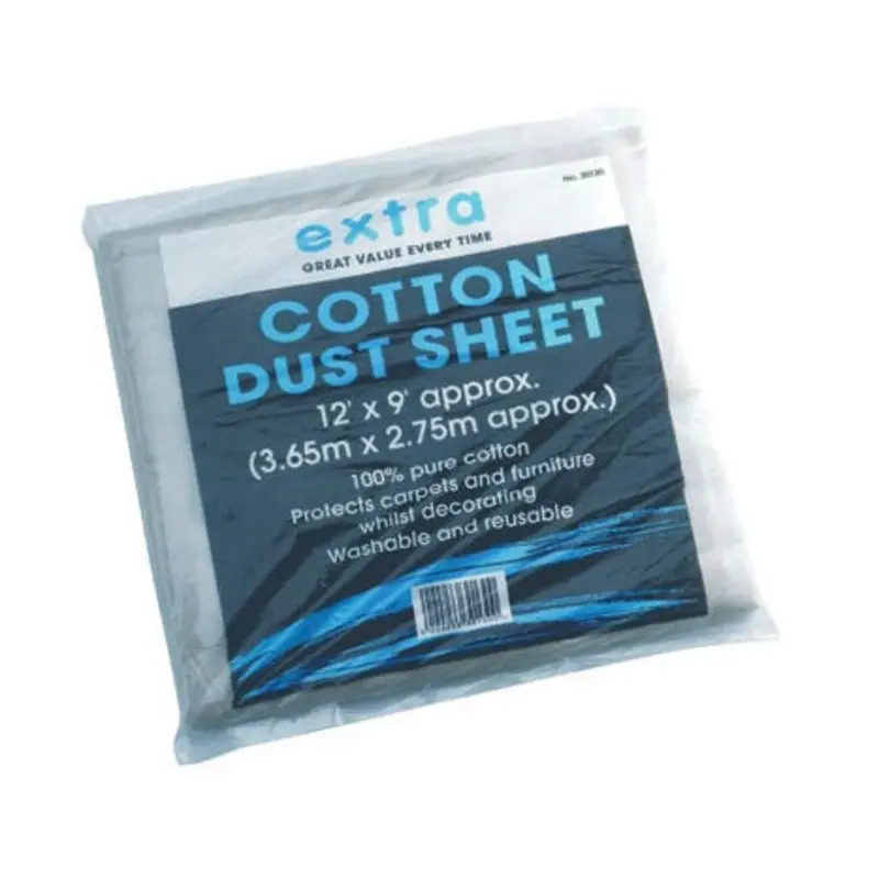 LG Harris Size 12 x 9ft Cotton Twill Dust Sheet