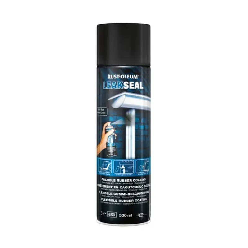 Rustoleum 500ml Leakseal Flexible Rubber Coating - Black