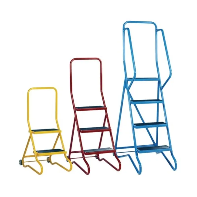 Barton Storage Tilt & Pull 2 Steps Anti-Slip Tread - Red