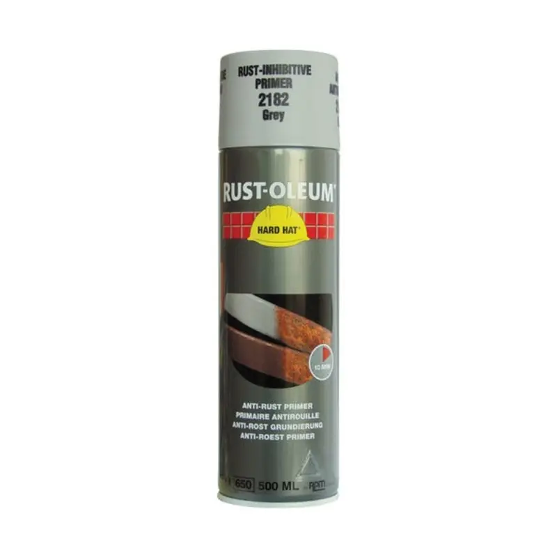 Rustoleum 500ml Hard Hat Anti-Rust Primer - Red Brown
