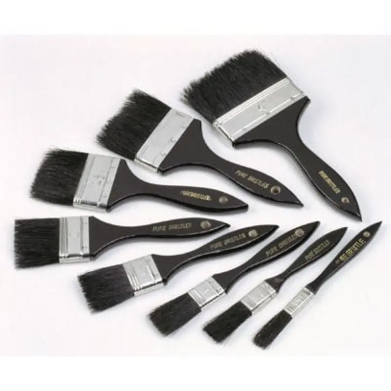 Select 75mm P514 Black Handle Black Bristle Paint Brush